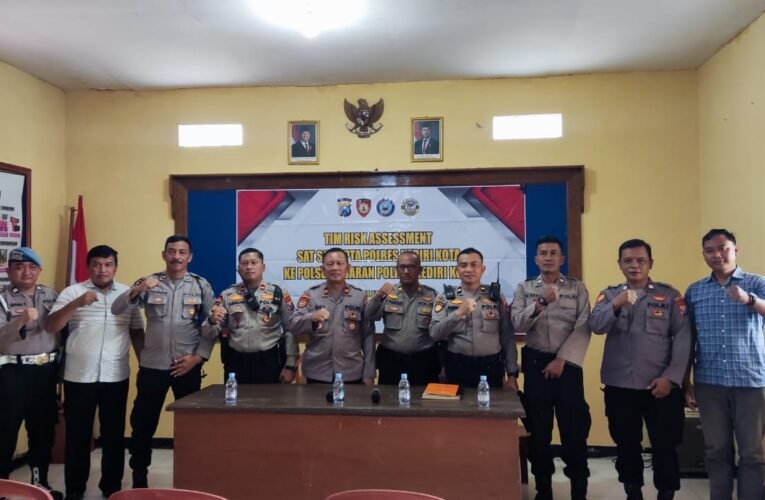 Sat Samapta Polres Kediri Kota Lakukan Risk Assessment di Tiga Polsek Jelang Nataru