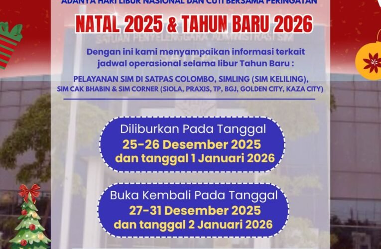 Jangan Kuwatir Bro” Jajaran Pelayanan Publik Satpas Colombo, SIM Mati di Tanggal Libur Nasional dan Cuti Bersama Bisa Proses*