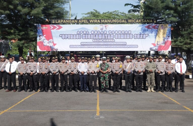 Tingkatkan Kedisiplinan Berlalu Lintas, Polres Sampang Gelar Operasi Keselamatan Semeru 2026