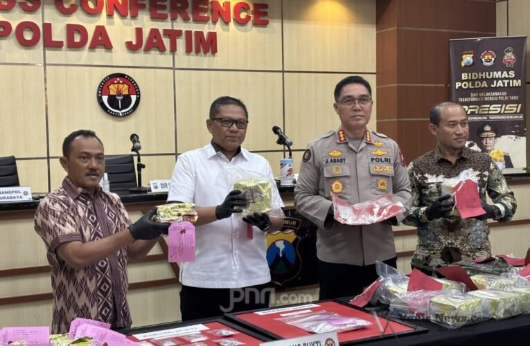 Polda Jatim Ungkap 33 Kg Narkoba Jenis sabu satu  Tersangka
