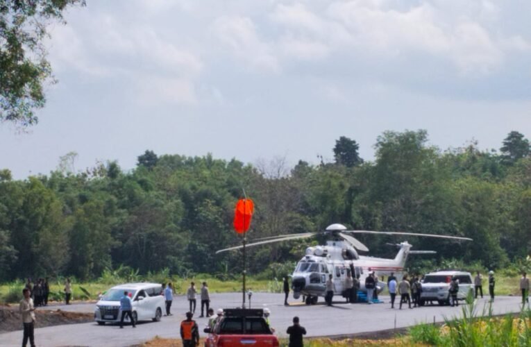 Dandim 0828/Sampang Sukses Kawal Pendaratan Helikopter Presiden Prabowo di Batuporo