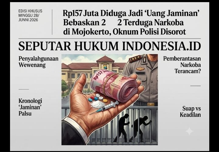 Rp157 Juta Diduga Jadi ‘Uang Jaminan’ Bebaskan 2 Terduga Narkoba di Mojokerto, Oknum Polisi Jadi Sorotan