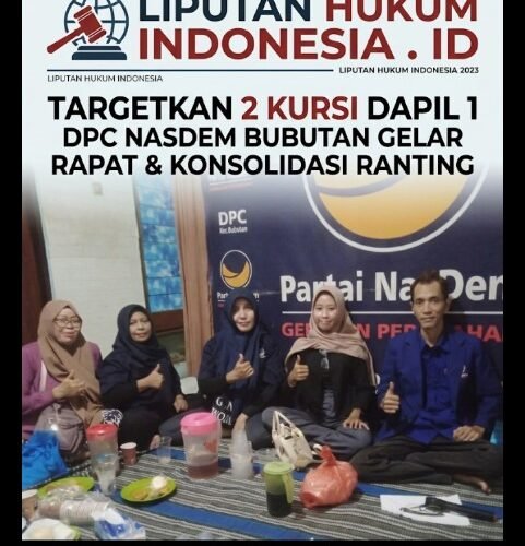 Targetkan 2 Kursi Dapil 1 Dpc Nasdem Bubutan Gelar Rapat dan Konsolidasi Ranting